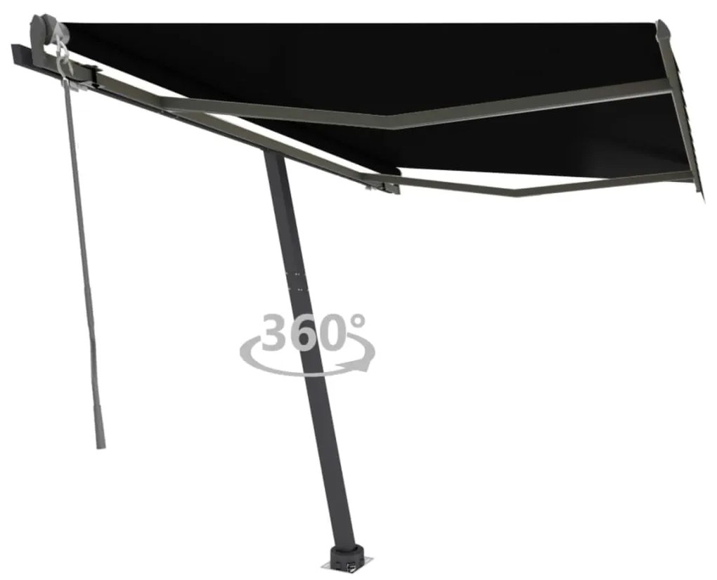 vidaXL Toldo automático independente 350x250 cm antracite