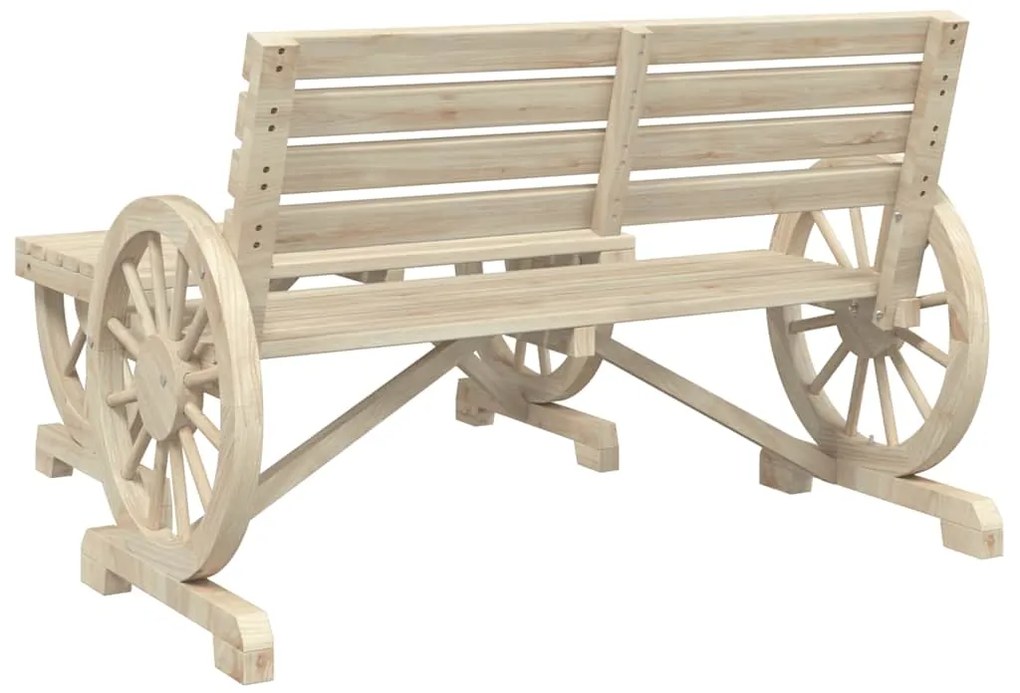 4 pcs conjunto lounge de jardim madeira de abeto maciça