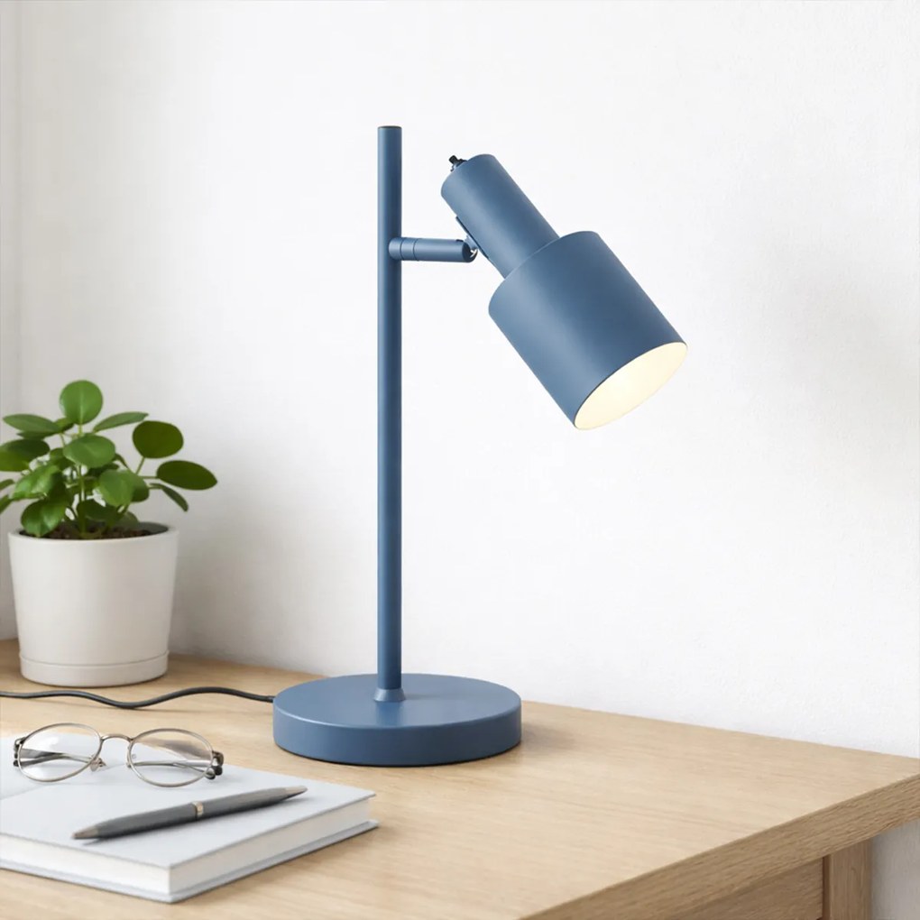 Candeeiro de mesa moderno azul - Stijn