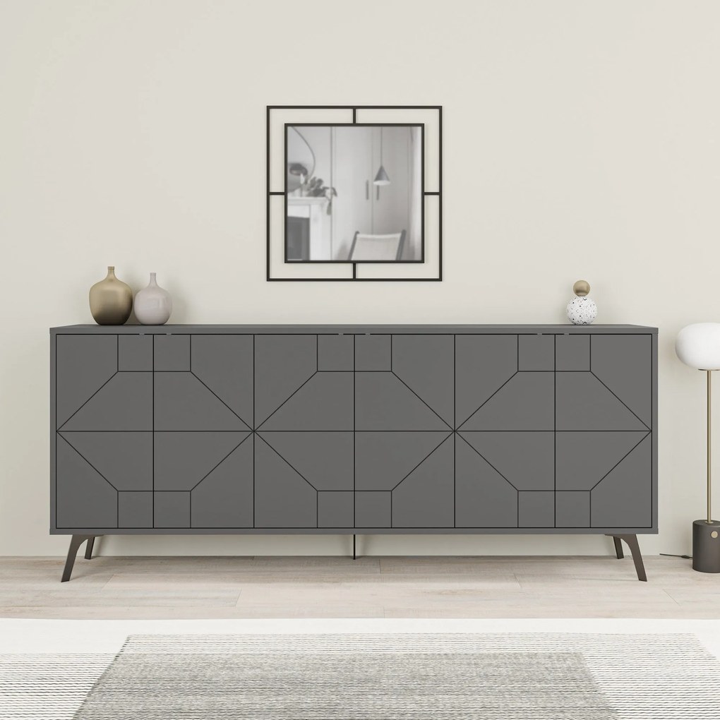 Console Dune – Anthracite – 183,8x77,4x35 cm