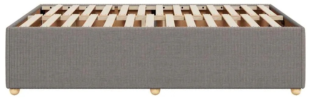 Estrutura cama sem colchão 120x200 cm tecido cinza-acastanhado