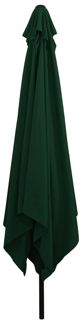 Parasol de Jardim Quadrado vidaXL 295x245 cm Verde