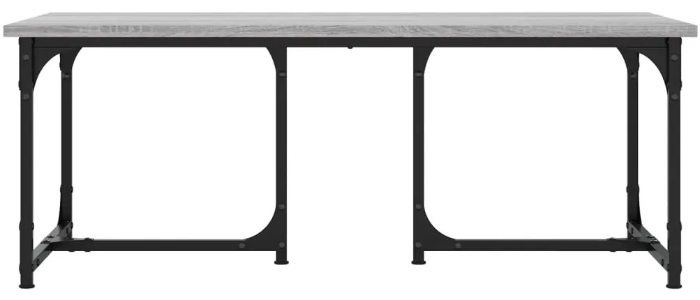 Mesa de centro 90x50x35 cm derivados madeira cinzento sonoma
