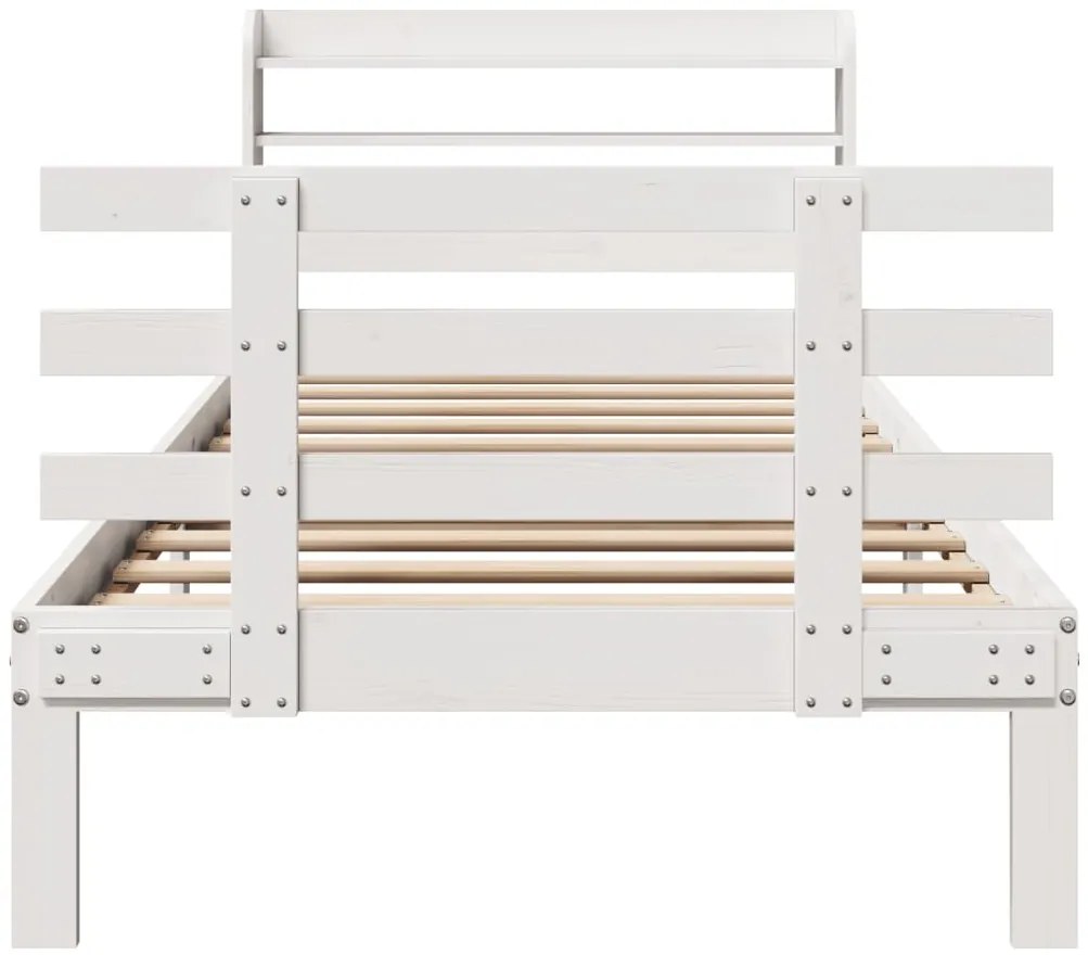 Estrutura cama c/ cabeceira sem colchão 90x190 cm branco
