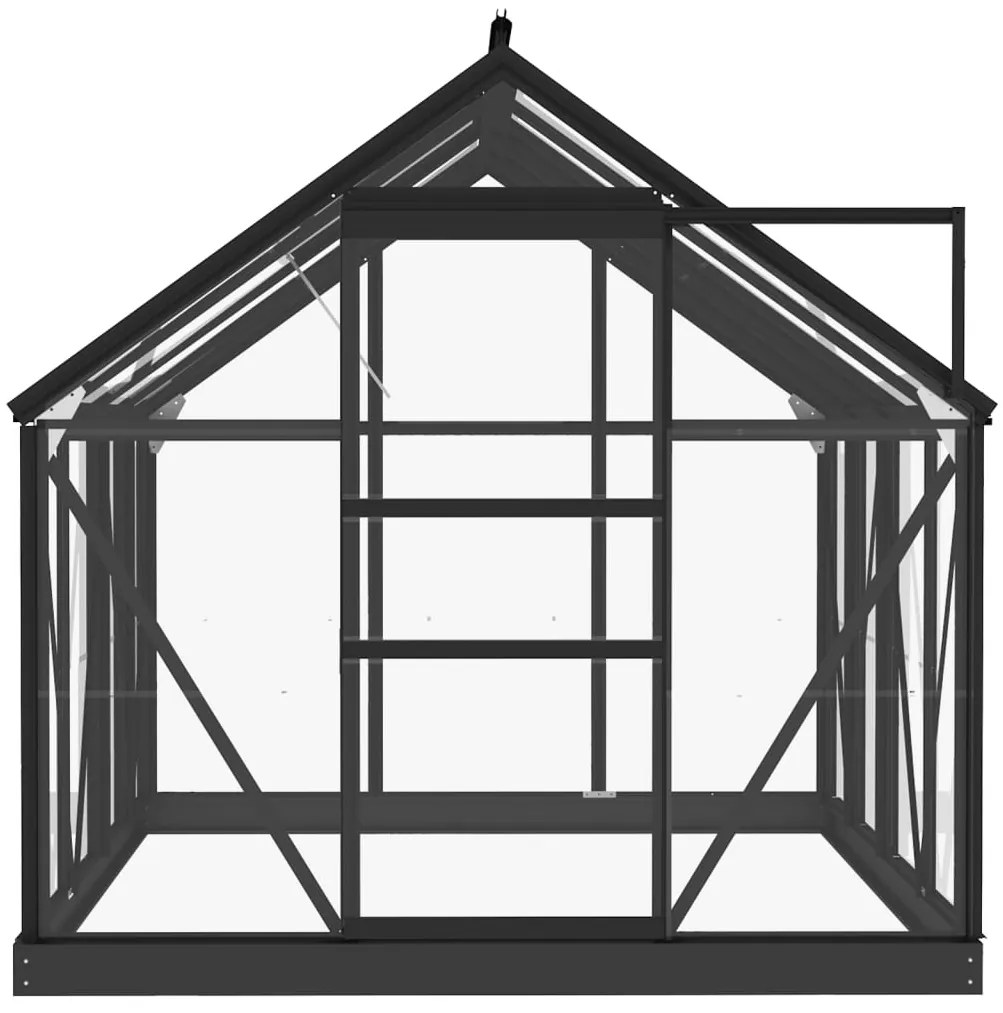 Estrutura substituição estufa 155x103x191 cm alumínio antracite