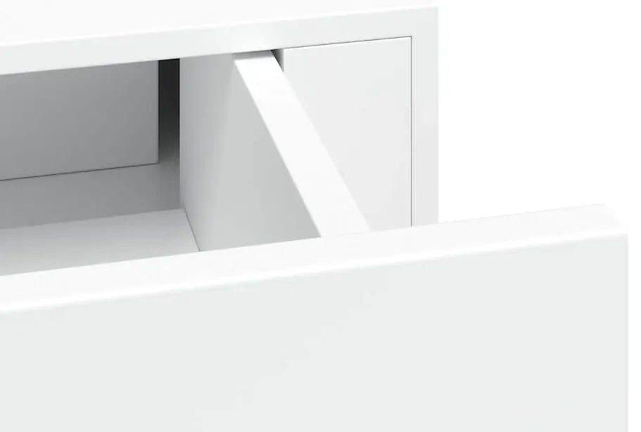 Prateleiras de parede com gavetas 2pcs MDF 60x23,5x10 cm branco