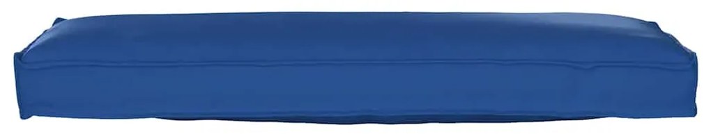 Almofadas de Palete para Banco 2 pcs Azul Royal 120x40x8 cm Tecido Oxf