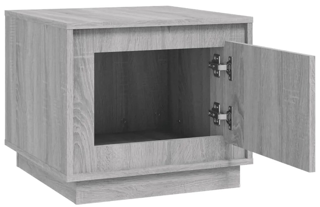 Mesa de centro 51x50x44 cm derivados de madeira cinzento sonoma