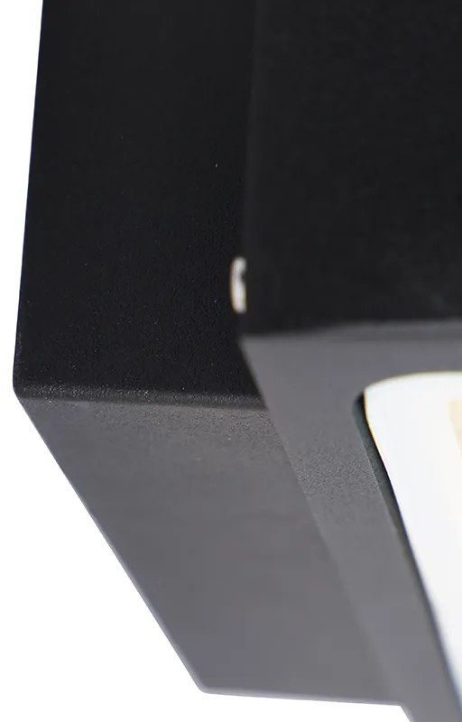 Candeeiro de parede exterior moderno preto IP44 - Latina