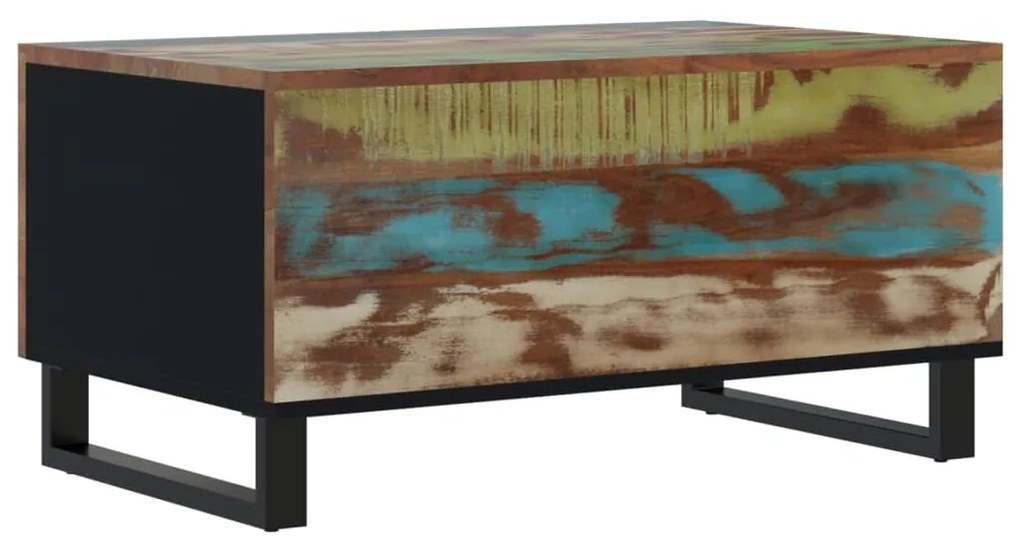 Mesa de centro 80x50x40 cm madeira recuperada/derivados madeira