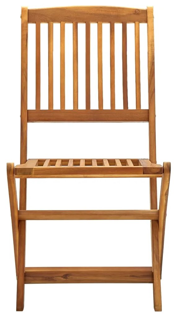 Cadeiras de jardim dobráveis 2 pcs madeira acácia maciça