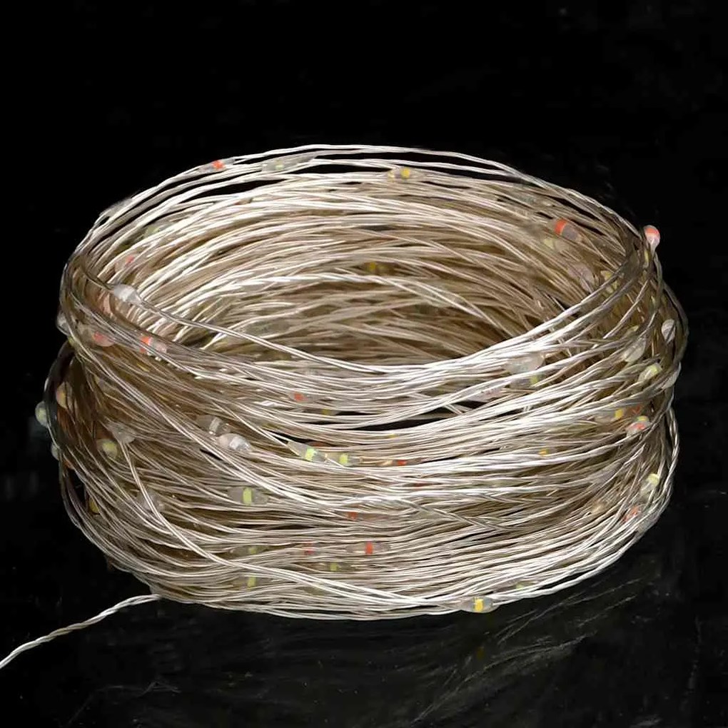 Cordão de luzes com 150 LED 15 m multicor