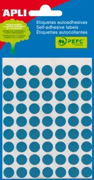 Etiquetas Autocolantes 10 mm Redondos Apli – Azul