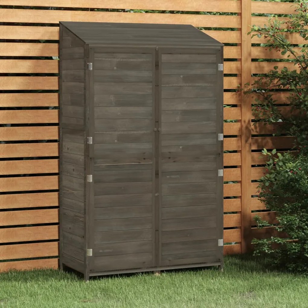 vidaXL Abrigo jardim102x52x174,5cm madeira de abeto maciça antracite