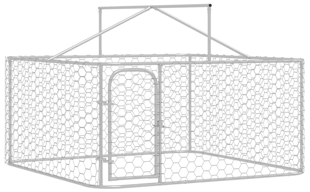 Canil de exterior com telhado 200x200x150 cm