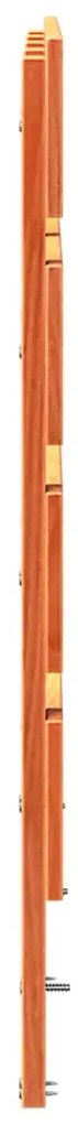 Cabeceira Marrom em Cera, 160 cm, Madeira Sólida de Pinheiro.
