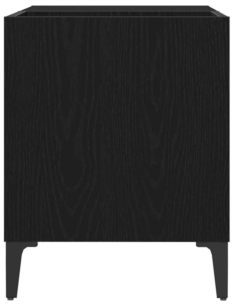 Armário de Gravação vidaXL Preto Carvalho 84,5x38x48 cm Madeira de eng
