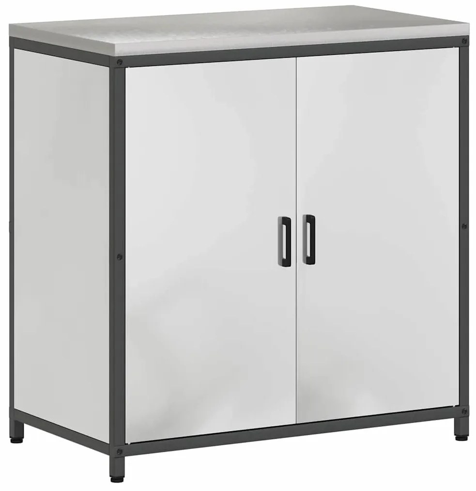 Conjunto de Armazenamento de Cozinha com prateleira 2 pcs Prata