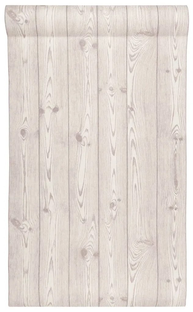 Papel parede 3D grão de madeira 10x0,53 m não-tecido cinza