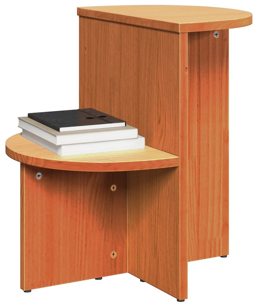 Mesa Lateral Castanho-mel 50 x 40 x 50 cm