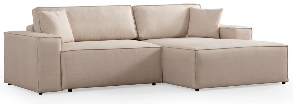 Sofá-Cama de Canto Pırlo – Ecru – 260 cm x 170 cm