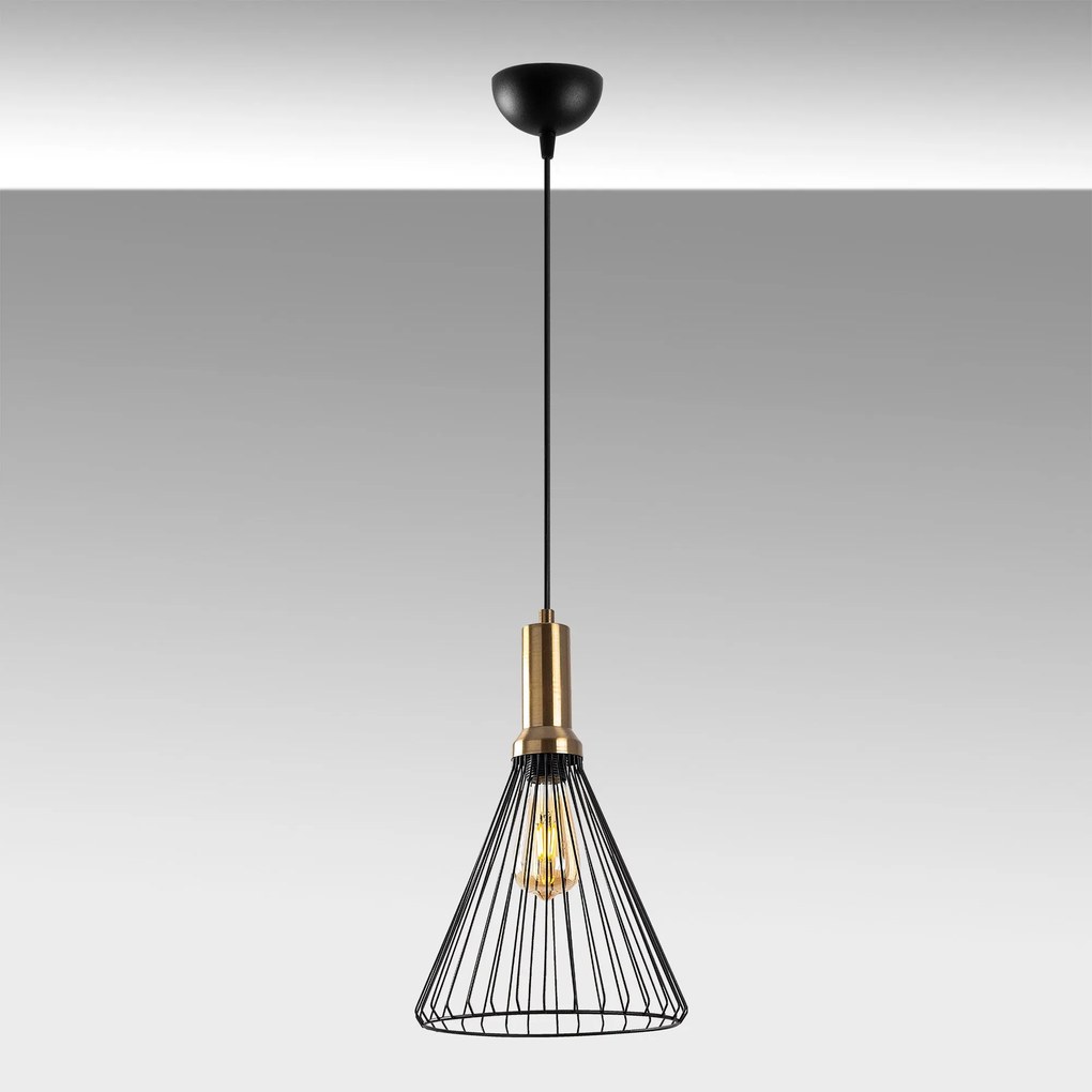 Chandelier Dear – Preto Antique – 24 x 24 cm
