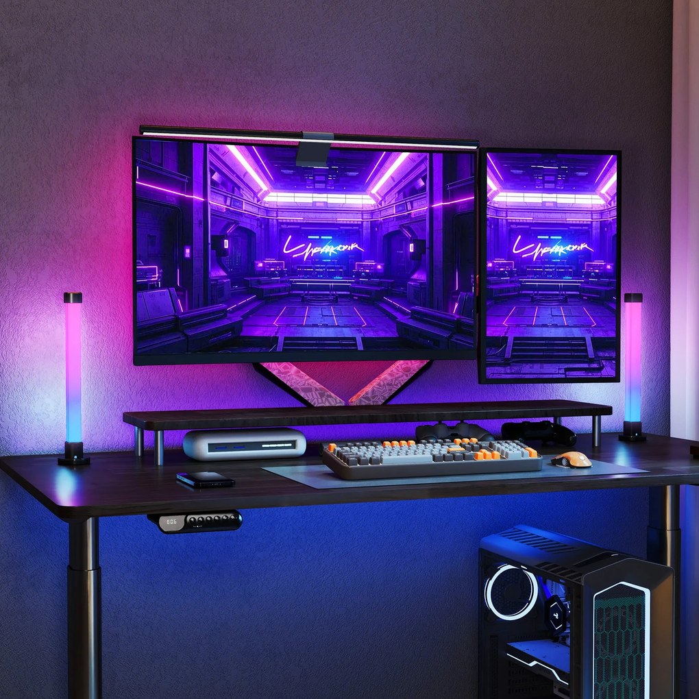 Conjunto de 2 Candeeiros de Mesa Candeeiros de Mesa LED com Controlo R