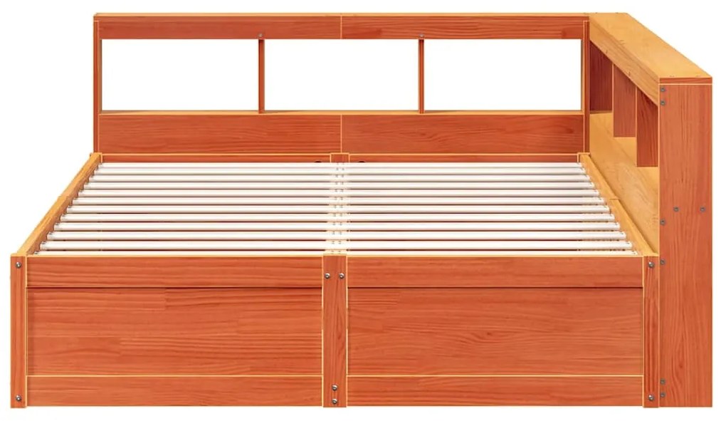 Cama com estante sem colchão 160x200 cm pinho maciço