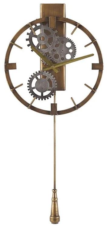 Relógio de parede dourado 30 cm MARCOTE Beliani
