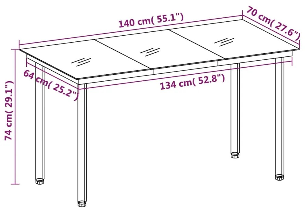 5 pcs conjunto de jantar p/ jardim c/ almofadões vime PE preto
