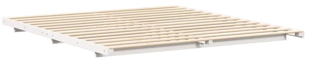 Estrutura de cama de chão Branco 180 x 220 cm