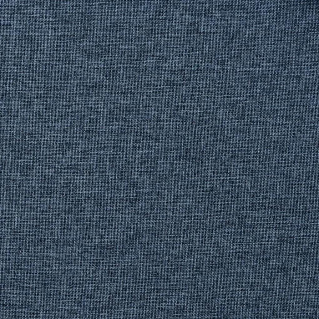 Cortinas opacas aspeto linho c/ ilhós 2 pcs 140x175 cm azul