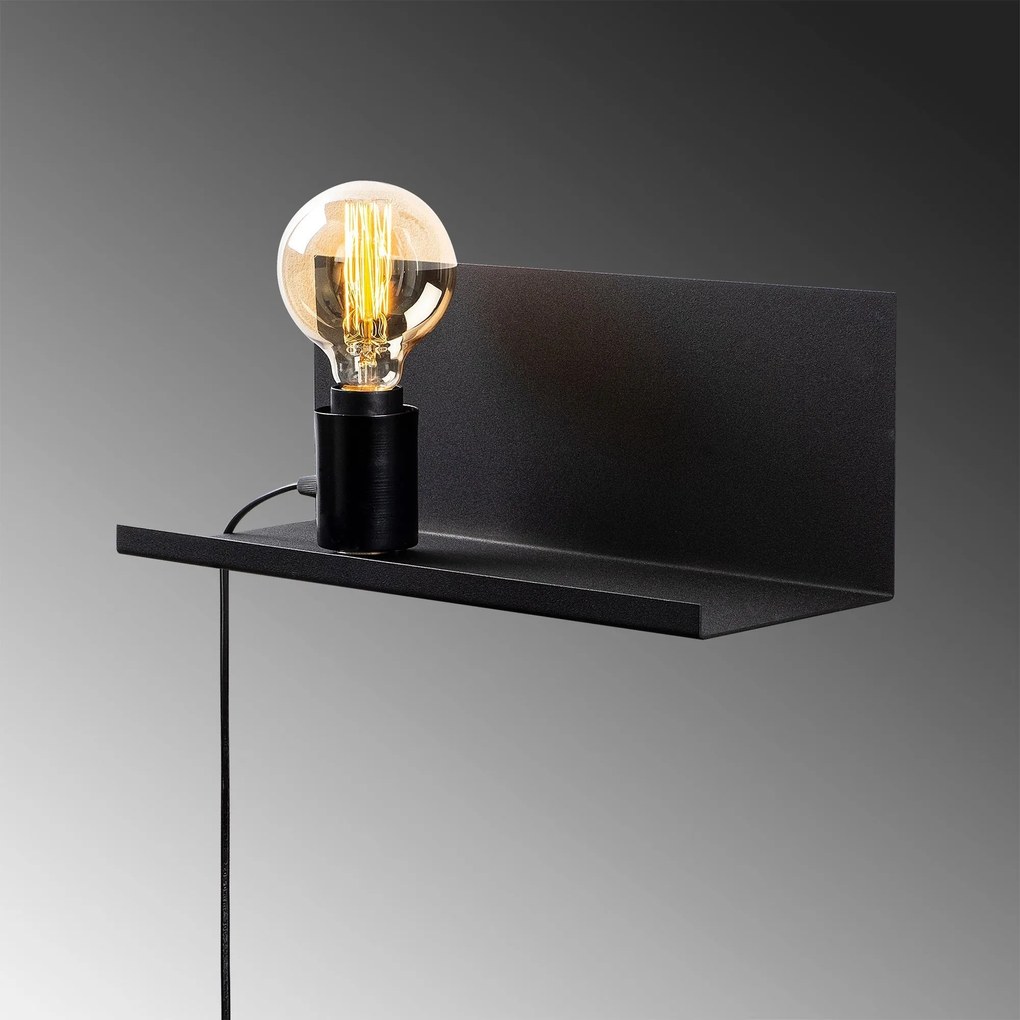 Candeeiro de Parede Tokyo – Preto – 40 x 15 x 15 cm