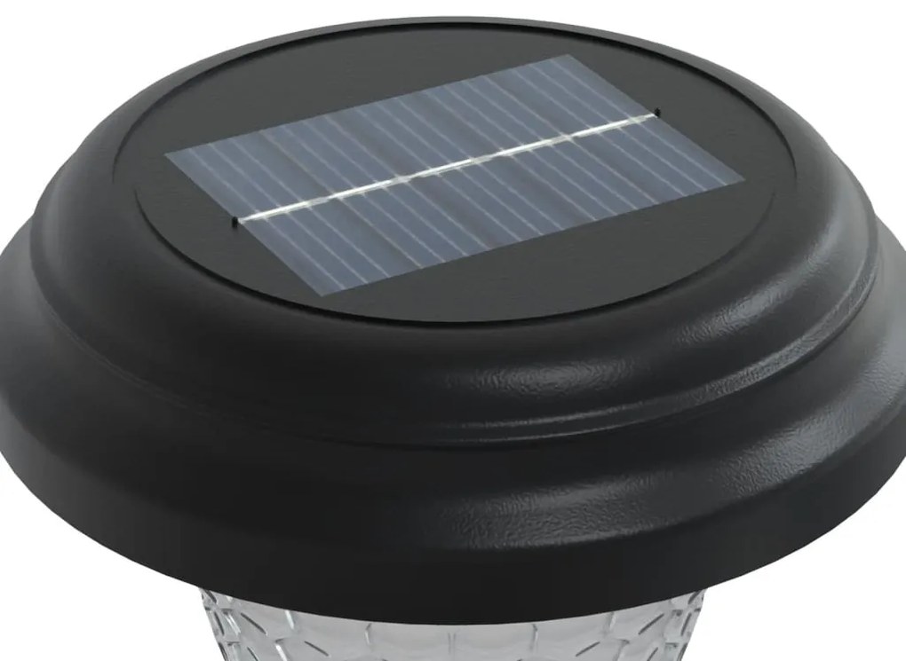 Luzes solares para caminhos com espigões 12 pcs branco