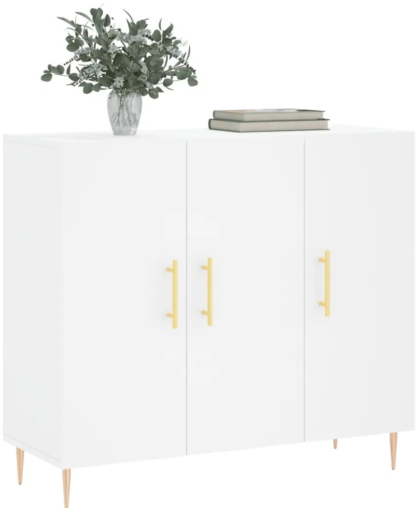 Aparador 90x34x80 cm derivados de madeira branco