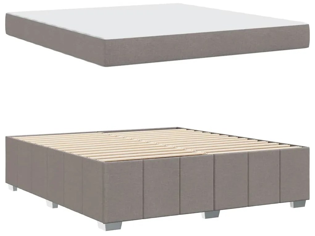 Estrutura da Cama Cinzento-acastanhado 180 x 200 cm tecido