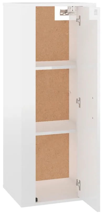 Móvel de TV de parede 40x34,5x100 cm branco brilhante