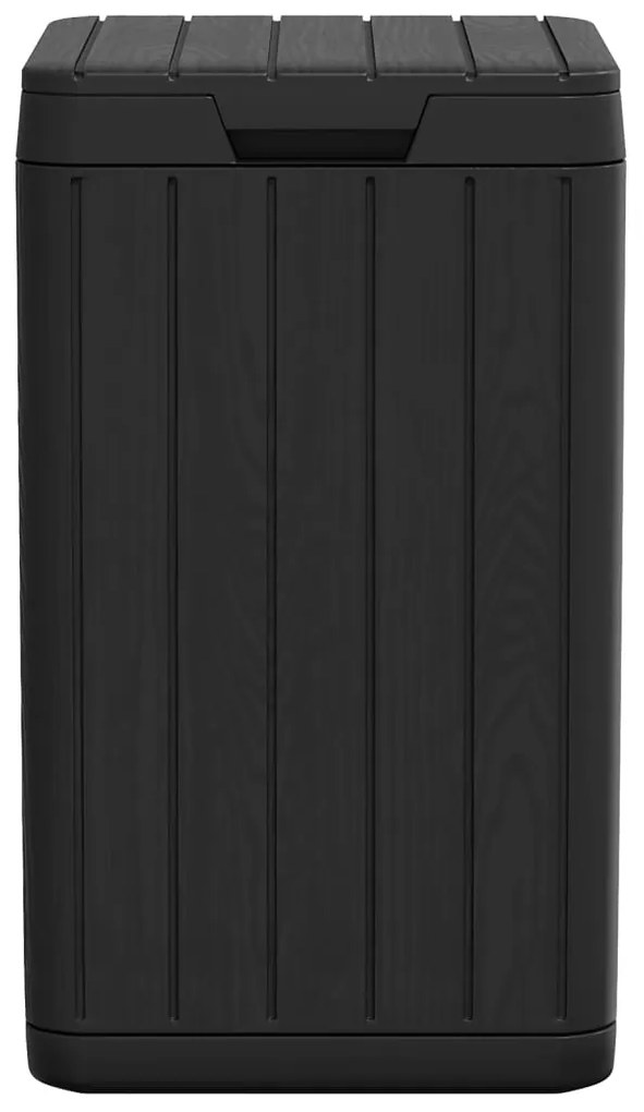Caixote do lixo de exterior 38x38x65 cm PP antracite