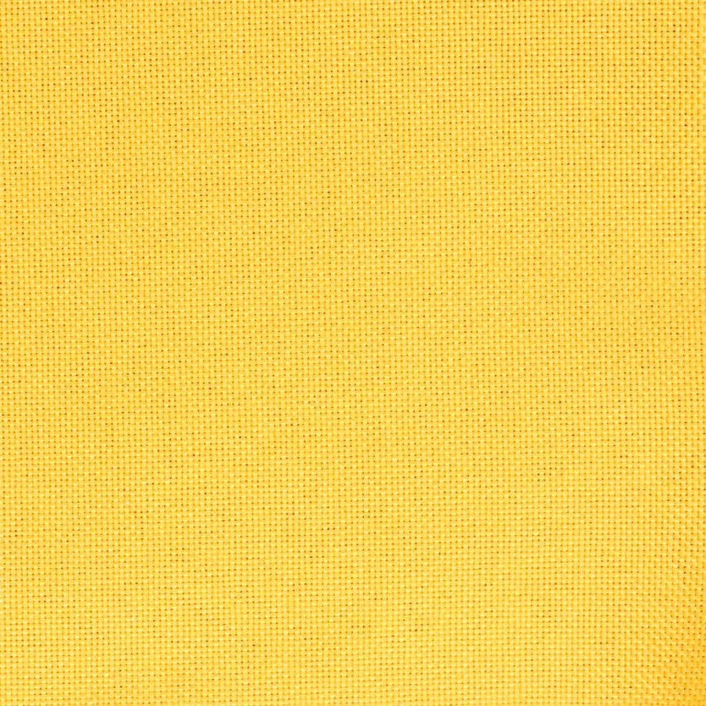 Cadeira de jantar giratória tecido amarelo mostarda