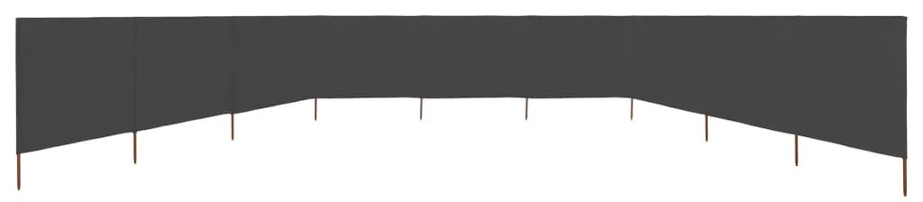 Para-vento com 9 painéis em tecido 1200x160 cm antracite