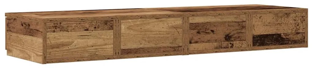 gavetas de cama vidaXL madeira antiga 120x36,5x16,5 cm madeira engenhe