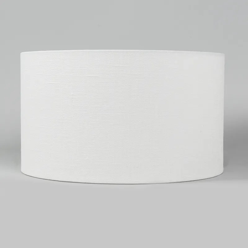 Abajur 35/35/20 Cilindro Branco-Queimado Moderno