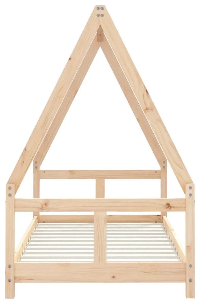 Estrutura de cama infantil 80x160 cm pinho maciço