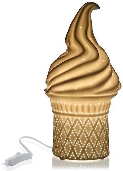 Lâmpada de Mesa Ice Cream Porcelana (13,7 x 27 x 13,7 cm)