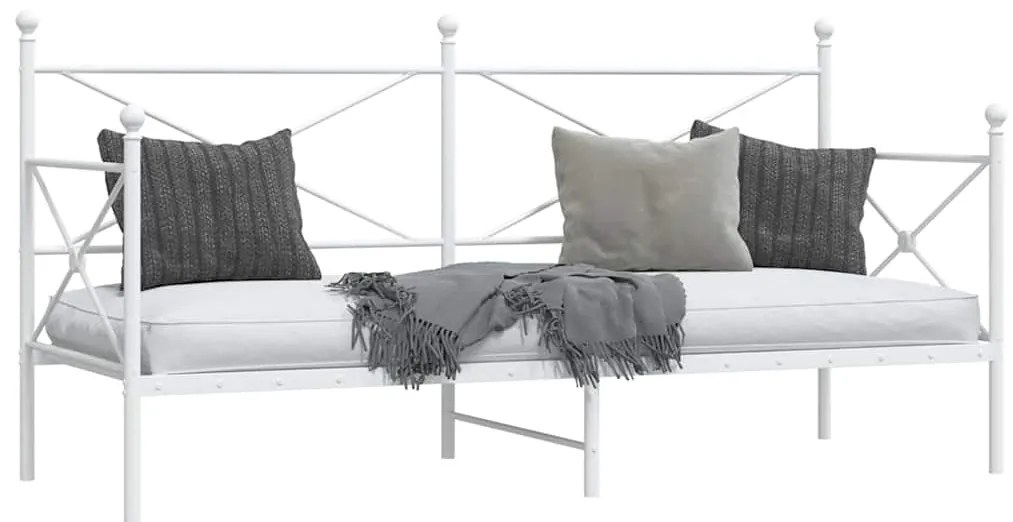 Cama de Dia sem Colchão 90x200 cm aço branco