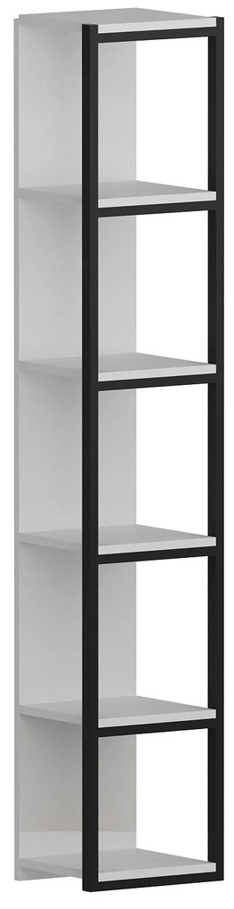 Estante Texas – Preto/Branco – 33,7 cm x 180 cm x 29,5 cm