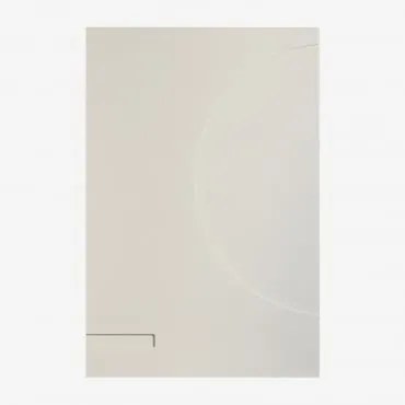 Lienzo Decorativo 60x90 Cm Em Relevo Iridionne Tapioca Bege - Sklum