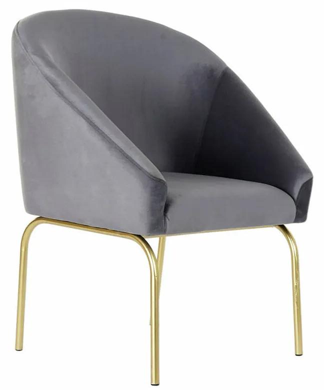 Cadeira DKD Home Decor Metal Poliéster (72 x 63 x 88 cm)