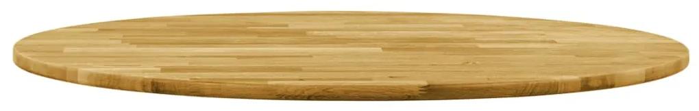 Tampo de mesa madeira de carvalho maciça redondo 23 mm 600 mm