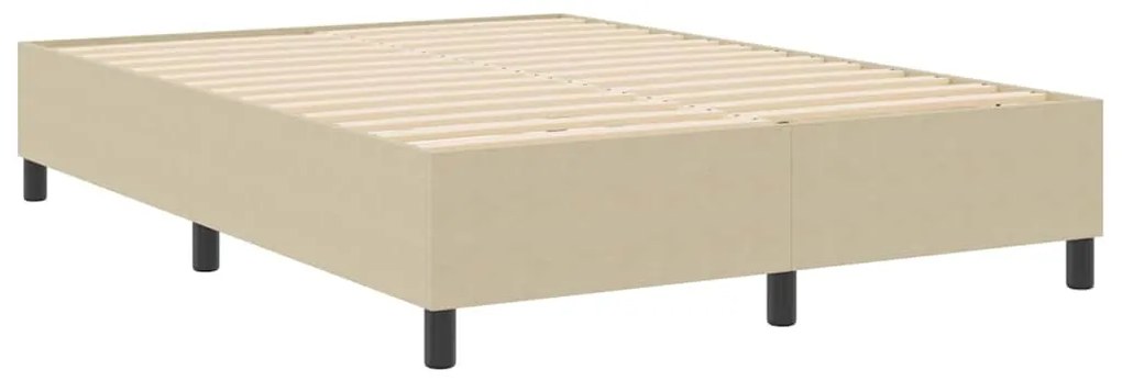 Cama Box vidaXL Verde Claro Cinza 160x200 cm Tecido Canelado